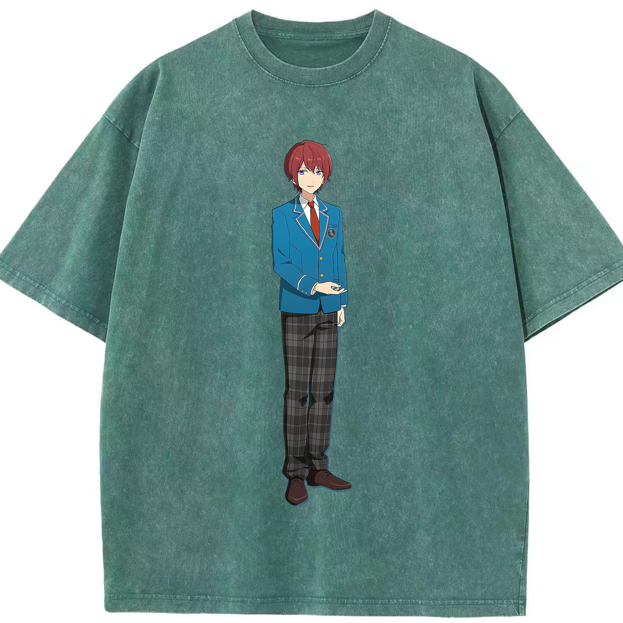 （画像用） あんさんぶるスターズ! Ensemble Stars 綿100% ヴィンテージ風 半袖Tシャツ（フロントプリント）